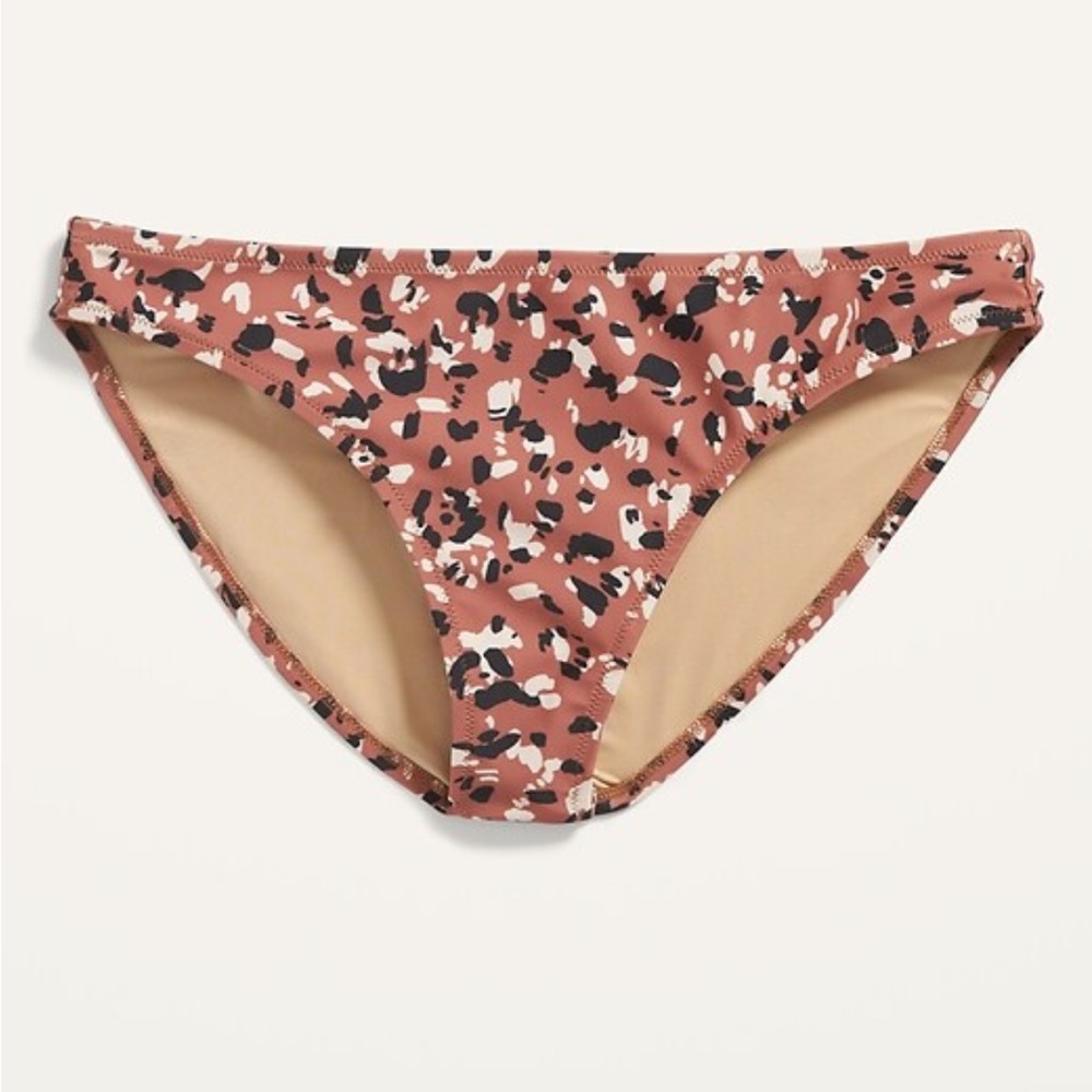 Old Navy mid rise Bikini bottoms New with tags! animal print swimsuit large